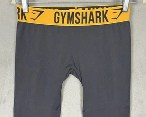 Gymshark Leggings Pantalones Para Mujer Talla Pequeña Gris Amarillo Color Elástico Compresa - Imagen 1 de 15