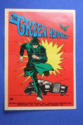 1966 Topps Green Hornet Sticker #26 "Green Hornet" - Very Good Condition - Image 1 of 4