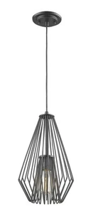 Quintus 1-Light Mini Pendant Light In Matte Black - Picture 1 of 1