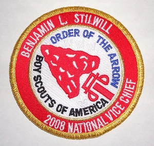 National OA Vice Chief Patch 2008 - Ben Stilwill - Gabe-Shi-Win-Gi-Ji-Kens Lodge - Imagen 1 de 1