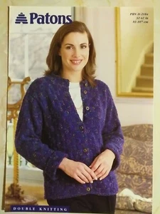 New Patons Knitting Pattern 2184. Ladies round neck cardigan. - Picture 1 of 1