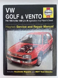 Haynes Repair Manual VW Golf & Vento Petrol & Diesel Feb 1992 - Mar 1998 Sealed - Picture 1 of 4