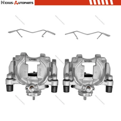 Pair Rear Side Brake Caliper w/Bracket  For 2013-22 Ford Edge Escape Lincoln MKC — 第 1/4 张图片