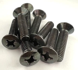 93700-06025-0G M6x25 Negro Cabeza Ovalada Honda Fourtrax Tornillos de Freno - Hecho en Japón - Imagen 1 de 4