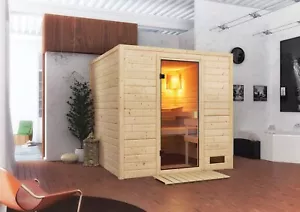 Sauna Saunakabine Heimsauna Innensauna Jara verschiedene Varianten Karibu - Bild 1 von 71