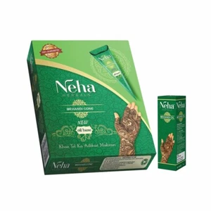 Neha Natural Oil Based Henna Mehandi Cones Temporary Tattoo Free Mehandi Oil - Picture 1 of 4