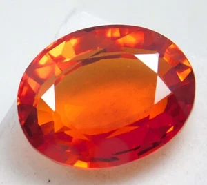 Natural 31.20 Carat Orange Hessonite Garnet Oval Shape Certified Gemstone - Picture 1 of 4