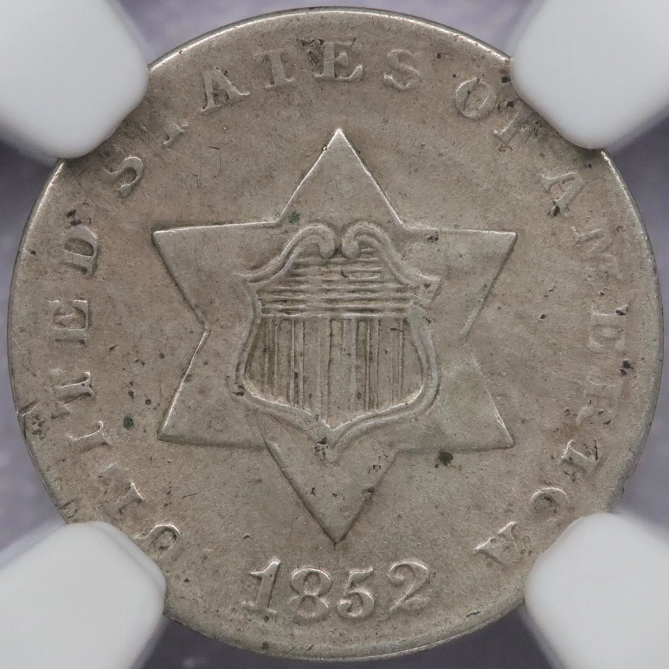 1852 Three Cent Silver - NGC AU 55 - Image 1 of 4