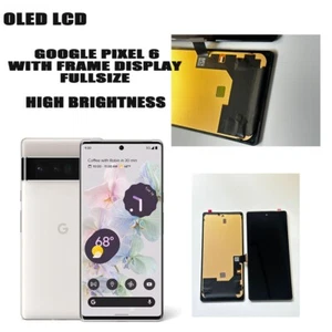 FOR Genuine Google Pixel 6 OLED Display Touch Screen Digitizer Replacement Frame - Zdjęcie 1 z 5