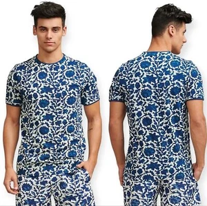 Dash & Dot Organic Cotton Printed Crewneck Short Sleeve T Shirt 2XL - Picture 1 of 11