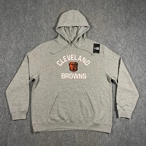 Cleveland Browns Dawg Arco Logo New Era Sudadera con Capucha Adulto 2XL Gris NFL Fútbol Perro - Imagen 1 de 19