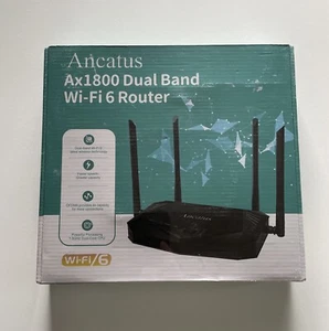 Router WiFi 6 Ancatus AX1800, Doble Banda 1.8G WiFi Router Gigabit Computadora Router - Imagen 1 de 3