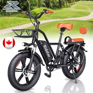 Ridstar 1500W Electric Bike 48V 15Ah 20" Fat Tire Urban Snow Sand City e-Bike CA - Picture 1 of 12