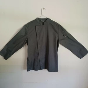 Checked out Chef coat, xL comfortable, gray, traditional, doble breast. - Picture 1 of 6