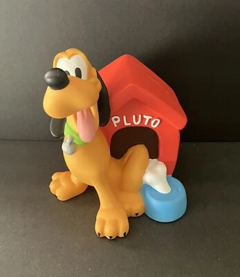DISNEY ~Vintage ~PLUTO DOG HOUSE BANK~ Original Stopper - Image 1 of 4