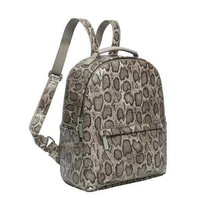 Daisy Rose Multi Function Bag Backpack Grey Snakeskin - Image 1 of 4