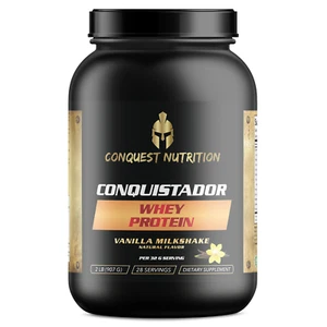 Conquistador Whey Protein - Vanille Milchshake Geschmack 2 Pfund - Bild 1 von 2