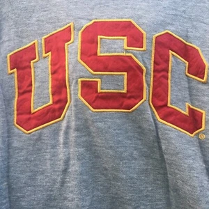 USC Trojans Coliseo Mujer Bordado Nombre Arqueado Jersey⁼ Sudadera con Capucha Gris L - Imagen 1 de 6