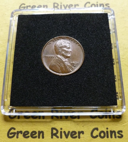 1931-S  Lincoln Cent #-MY1-31-S  High Grade  Coin Rare Key Date in Display  Case Cover