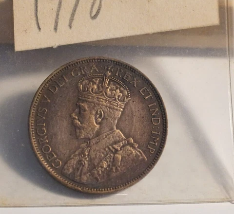 1918 Canada One Cent VF (INV J) Cover