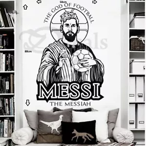 Messi Football Star Barcelona Quote Wall Stickers Art Room Removable Decals DIY - Picture 1 of 7