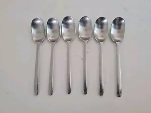 Cucchiai zuppa gelato dessert vintage Ikea Data di Karl G Jahnsson x 6 20,3 cm - Foto 1 di 2