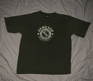 Jameson Irish Whiskey älter Vintage 2000er QHW grün Baumwolle T-Shirt Herren XL 22x28 - Bild 1 von 5