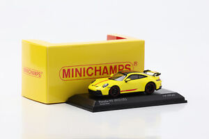 1:64 Porsche 911 992 GT3 2021 Racing Yellow Minichamps 64 Diecast