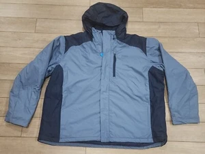 NWT COLUMBIA Waterproof Mens 4XL Tipton Peak Omniheat Insulated Blue Jacket Coat - Picture 1 of 11