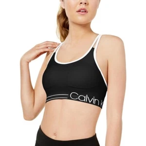Calvin Klein 258785 Women Performance Strappy Back Low Impact Sports Bra Size XS - Picture 1 of 2