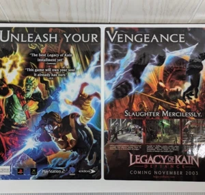 Legacy of Kain Defiance 2003 video game Ad Laminated “Unleash Your Vengeance” - Picture 1 of 10