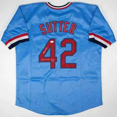 Bruce Sutter Signed St. Louis Cardinals Jersey “306 Saves, H.O.F. 2006”(JSA COA) - Image 1 of 4