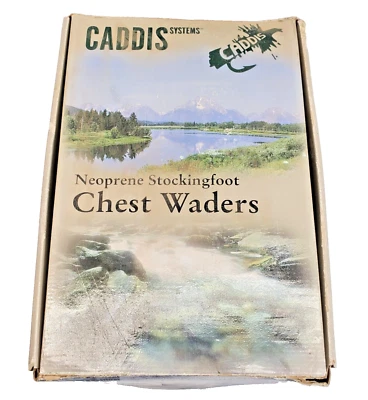 Caddis Men's Forest Green Neoprene Stocking Foot Wader Medium CA5901W8 - Image 1 of 4