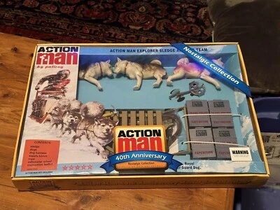 Action Man 40th Anniversary Nostalgic Explorer Sledge & Dog Team Set AM030  NEW! - Image 1 of 4