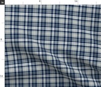 Fleece Plaid Pink Grey Gray Fleece Fabric Print by the Yard o1001-plaid-pink-greys A511.14