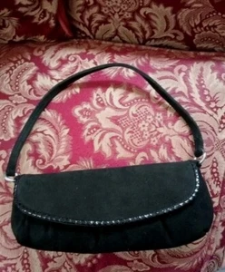 Jane Shilton Black Suede Clutch - Picture 1 of 10