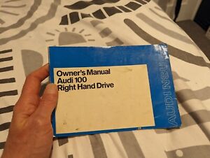 1973 Audi 100 Owners Manual Handbook