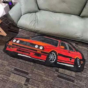 Niedlicher billigerer Auto Form Teppich Befriedigung Wohnkultur unregelmäßige Fußmatten - Teppich - Bild 1 von 11