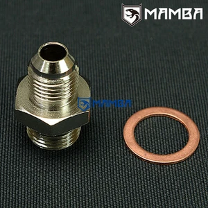 Kit de montaje de refrigerante de agua turbo 6AN a M16x1.5 para Nissan RB20DET Garrett T3 - Imagen 1 de 3