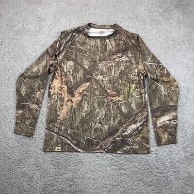 Mossy Oak Camo Shirt Mens Medium Hunting Baselayer Lightweight Hydroplex - Image 1 of 4