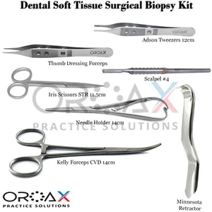 Kit chirurgico orale tessuti molli parodontali innesto gomma dentale set completo biopsia - Foto 1 di 9