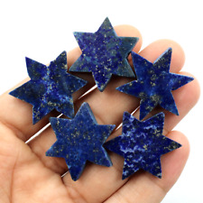 5 Pcs Natural Lapis Lazuli Crystal Stars Carving Healing Mineral Specimen Reiki