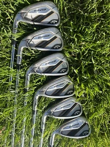 LEFTY LEFT HANDED LH Callaway Mavrik Iron Set 5-P, Steel Regular Flex Shafts - Picture 1 of 8