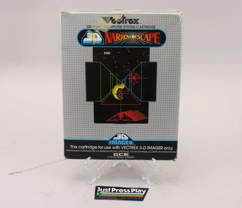 3D Narrow Escape GCE Vectrex 3D Imager Game, Box & Instructions Extremely Rare - Image 1 of 4