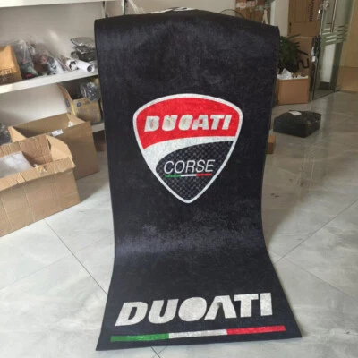 For Ducati V4 V4S V2 MONSTER 950 821 937 939 Floor Display Garage Mat 220x80cm - Изображение 1 из 4