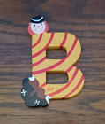 WOOD LETTER 'B' ~ BY SEVI ~  3 3/4' x 2 1/2' ~