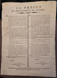 Le Prefet du Tanaro - Dipartimento del Tanaro Asti 1803 Pensione ai Religiosi - Bild 1 von 3