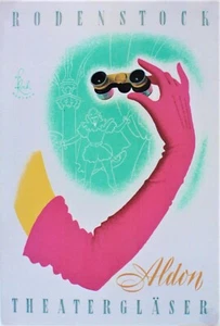 Original vintage poster RODENSTOCK GERMAN QUALITY OPERA GOOGLES c. 1955 - Picture 1 of 1