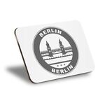 Placemat Cork 290X215 - BW - Blue Berlin Germany Bridge Travel #41906