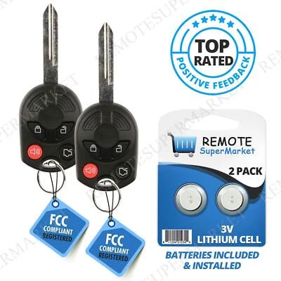 2 Replacement for Ford 2009-15 Flex 2006-10 Focus, Fusion Remote Key Fob 4b Oucd — 第 1/4 张图片